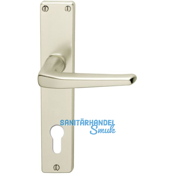 Dr�ckergarnitur EUROPA - auf Schild PZ 88, 38 - 42, Neusilber eloxiert