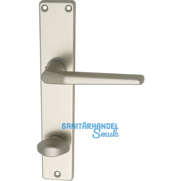 Dr�ckergarnitur EUROPA - auf Schild WC 90, 38 - 42, Neusilber eloxiert