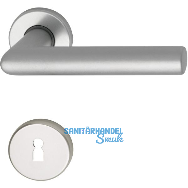 Dr�ckergarnitur SCH L - Form - auf Rosette BB, 38 - 43, silber eloxiert