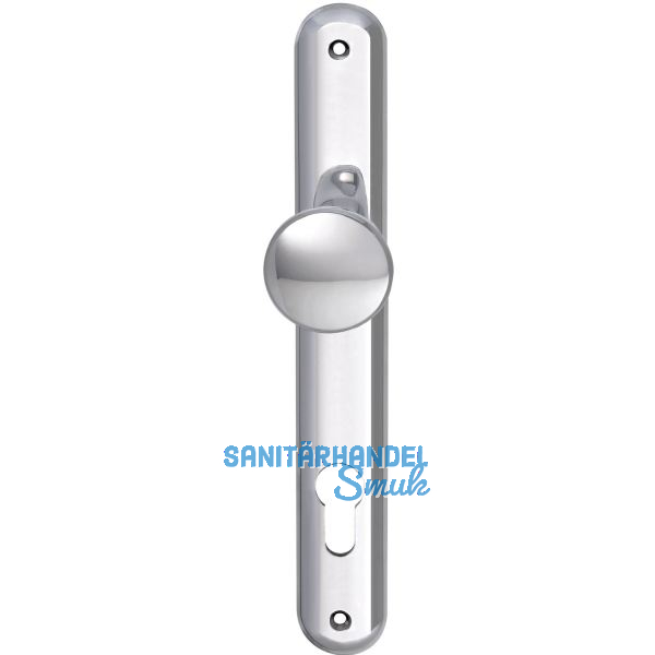 Knopflangschild ELEGANT WG 500 - PZ 88, Aluminium poliert