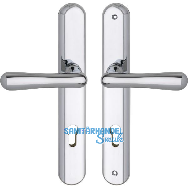 GRUNDMANN Sicherheitsdr�ckergarnitur ELEGANT, PZ92, Messing verchromt