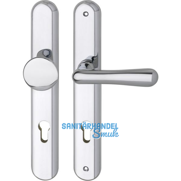 GRUNDMANN Sicherheitswechselgarnitur ELEGANT, PZ88,Messing verchromt