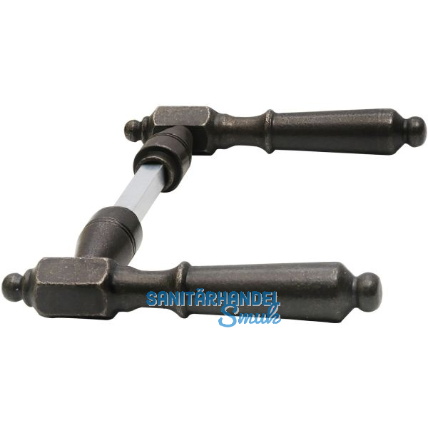 SCH�RGHOFER Dr�ckerpaar NEWCASTLE, Ansatz 15 mm, Eisen verzinkt geschw�rzt