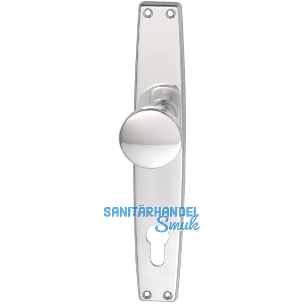 Knopflangschild WG 1000 FAVORIT - PZ 88, Aluminium poliert