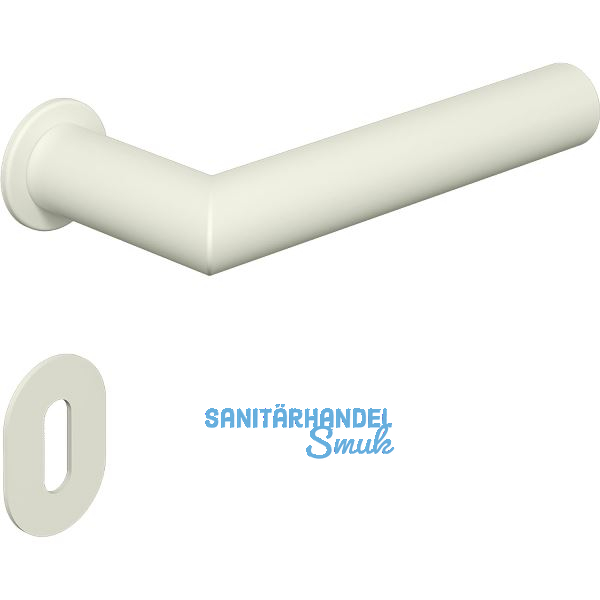 HEWI Dr�ckergarnitur Serie 162 - mit Rundrosetten BB, wei� matt