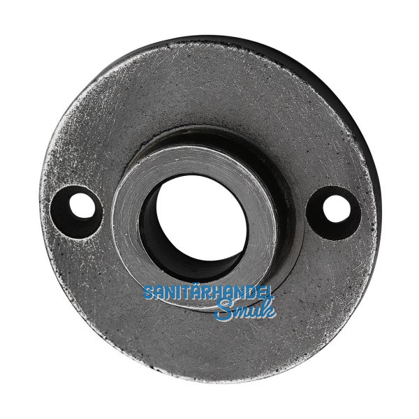 SCH�RGHOFER Dr�ckerrosette 50 mm, Ansatz 15 mm, Eisen verzinkt alt geb�rstet