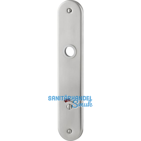 Langschild WG 1700, WC 90, Sichtschiltz u. Rundloch f. Not�ffner, eloxiert