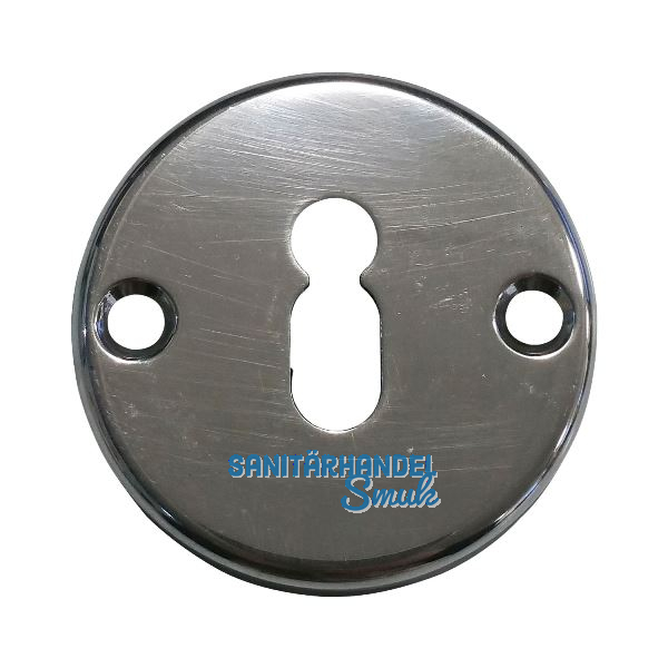 Schl�sselrosette BB WGAB6 aufschraubbar, ohne Hangerl, � 51 mm,Aluminium poliert