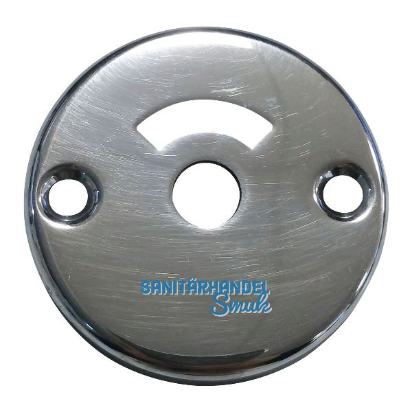 Rosette WC WG AB6, � 51 mm, mit Sichtschlitz, Aluminium poliert