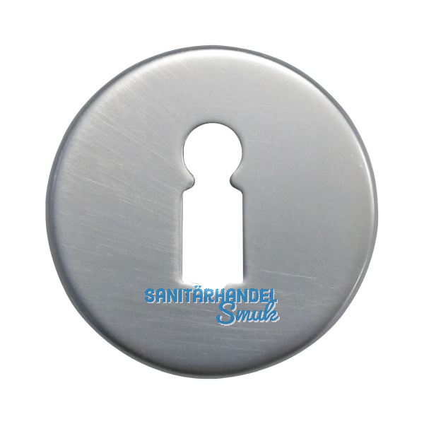 Schl�sselrosette BB WG D70, � 50 mm, mit Universaltr�ger "U", silber eloxiert