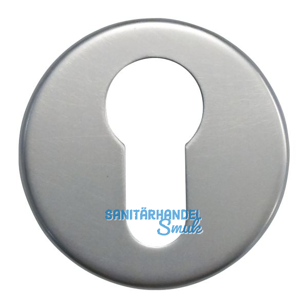 Zylinderrosette PZ WG D70, � 50 mm, mit Universaltr�ger "U", silber eloxiert