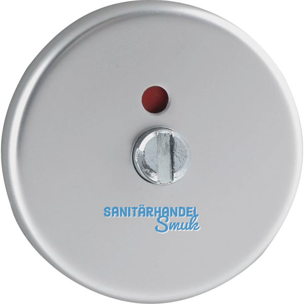 WC-Rosette au�en WG D70, � 50 mm, mit Anschraubtr�ger "T", silber eloxiert