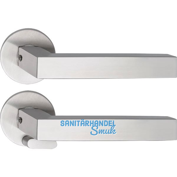 SOLIDO Solo Dr�ckergarnitur MALM� - Flachrosette rund, WC, blind, Edelstahl