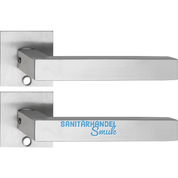 SOLIDO Solo Dr�ckergarnitur MALM� - Flachrosette eckig, f�r Schl�ssel, Edelstahl