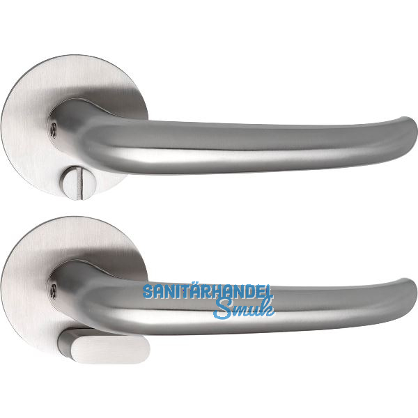 SOLIDO Solo Dr�ckergarnitur BELFAST - Flachrosette rund, WC Not�ffner, Edelstahl