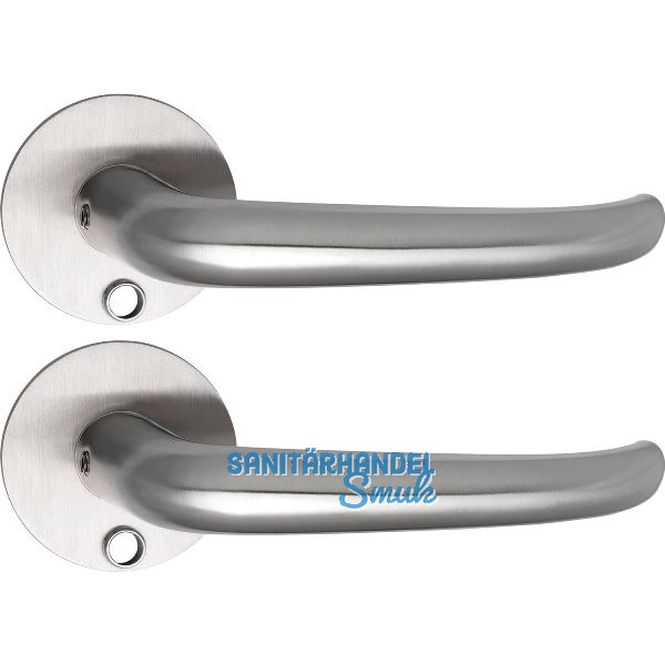 SOLIDO Solo Dr�ckergarnitur BELFAST - Flachrosette rund f�r Schl�ssel, Edelstahl