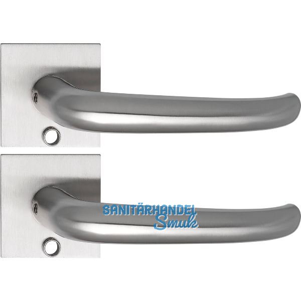 SOLIDO Solo Dr�ckergarnitur BELFAST - Flachrosette eckig,f�r Schl�ssel,Edelstahl