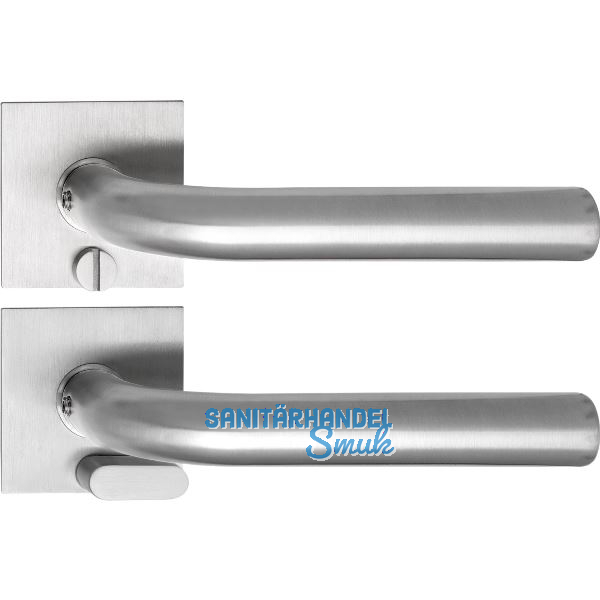 SOLIDO Solo Dr�ckergarnitur DUBLIN - Flachrosette eckig, WC, Not�ffner,Edelstahl