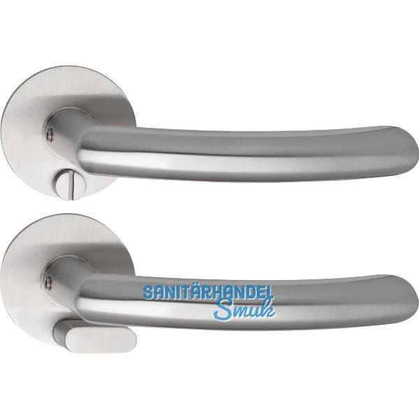 SOLIDO Solo Dr�ckergarnitur HELSINKI - Flachrosette rund, WC,Not�ffner,Edelstahl