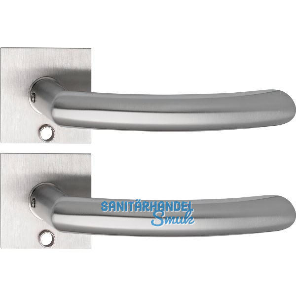 SOLIDO Solo Dr�ckergarnitur HELSINKI -Flachrosette eckig,f�r Schl�ssel,Edelstahl