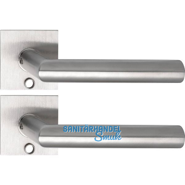 SOLIDO Solo Dr�ckergarnitur NORWEGEN -Flachrosette eckig,f�r Schl�ssel,Edelstahl