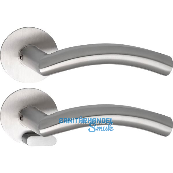 SOLIDO Solo Dr�ckergarnitur OSLO - Flachrosette rund, WC, blind, Edelstahl