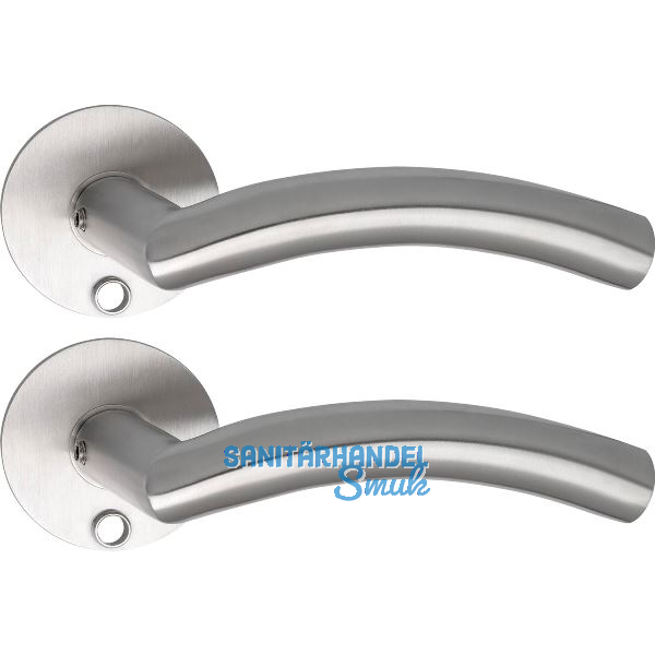 SOLIDO Solo Dr�ckergarnitur OSLO - Flachrosette rund, f�r Schl�ssel, Edelstahl