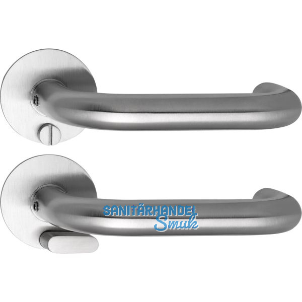 SOLIDO Solo Dr�ckergarnitur TALIN - Flachrosette rund, WC, Not�ffner, Edelstahl