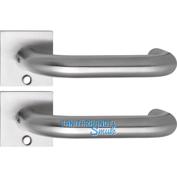 SOLIDO Solo Dr�ckergarnitur TALIN - Flachrosette eckig, f�r Schl�ssel, Edelstahl