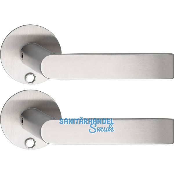 SOLIDO Solo Dr�ckergarnitur DOVER - Flachrosette rund, f�r Schl�ssel, Edelstahl