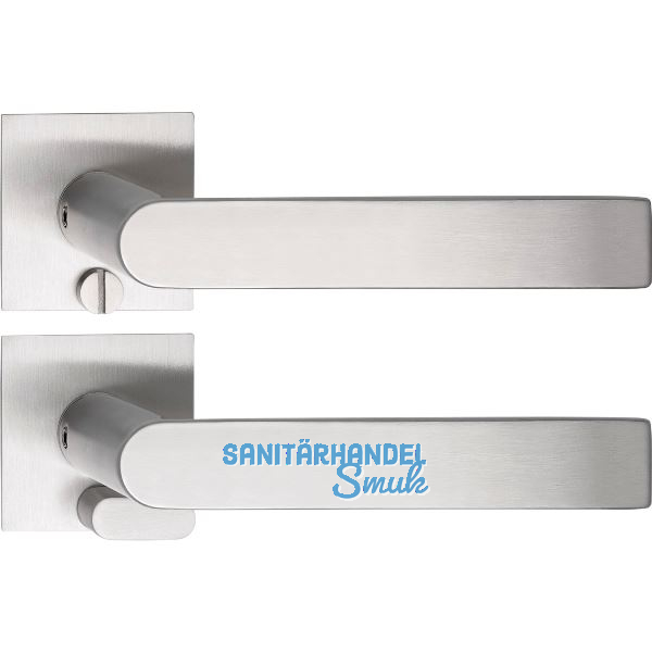 SOLIDO Solo Dr�ckergarnitur DOVER - Flachrosette eckig, WC, Not�ffner, Edelstahl