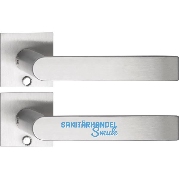 SOLIDO Solo Dr�ckergarnitur DOVER - Flachrosette eckig, f�r Schl�ssel, Edelstahl