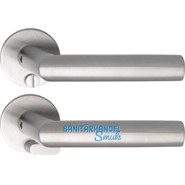 SOLIDO Solo Dr�ckergarnitur VADUZ - Flachrosette rund, WC, Not�ffner, Edelstahl