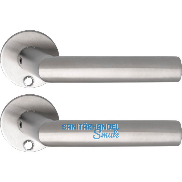 SOLIDO Solo Dr�ckergarnitur VADUZ - Flachrosette rund, f�r Schl�ssel, Edelstahl