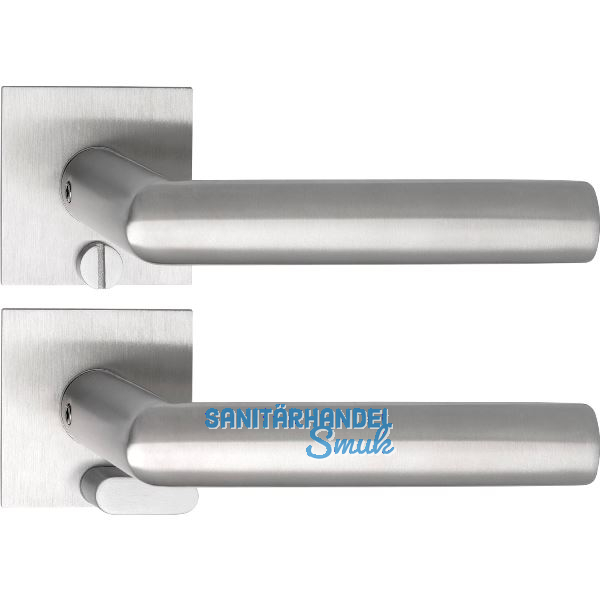 SOLIDO Solo Dr�ckergarnitur VADUZ - Flachrosette eckig, WC, Not�ffner, Edelstahl