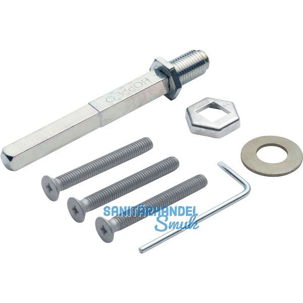 HOPPE Befestigungsset zu Sicherheits-Wechselgarnitur T�rst�rke 57-67 mm