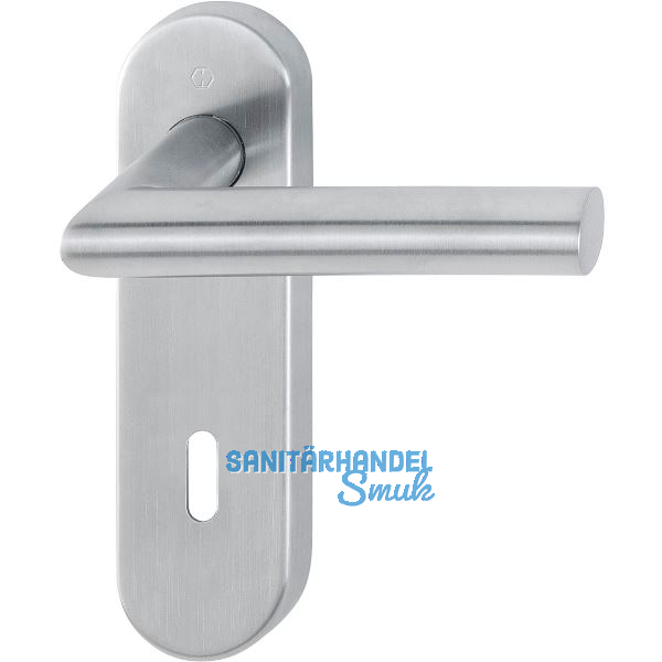 Objekt Dr�ckergarnitur AMSTERDAM auf Kurzschild BB, Edelstahl matt