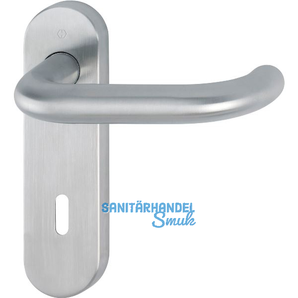 Objekt Dr�ckergarnitur PARIS auf Kurzschild BB, Edelstahl matt