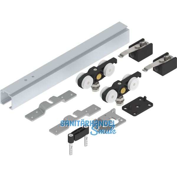 SOLIDO 100 Beschlagset Holz Wandtasche L=2200 mm Fl�gelbreite 1000-1100mm silber