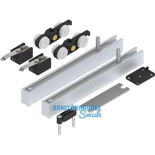 SOLIDO 100 Beschlagset Holz minimale Einbauh�he ohne Laufschiene