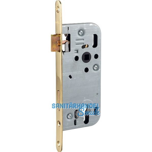 SOLIDO Einstemmschloss 321 PZW, DM 50, Nuss 8,5, Messing poliert