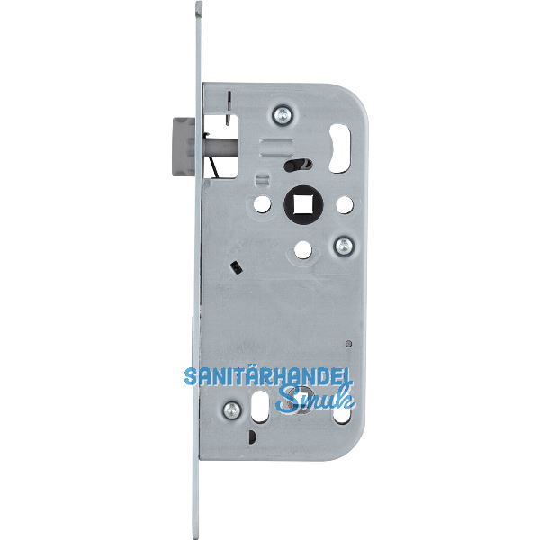 SOLIDO Einstemmschloss 340 WC, DM 50, Nuss 8,5, Messing poliert
