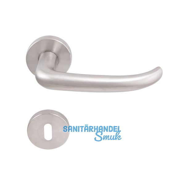 SOLIDO Dr�ckergarnitur BELFAST - auf Rosette BB, 38 - 45, Edelstahl matt