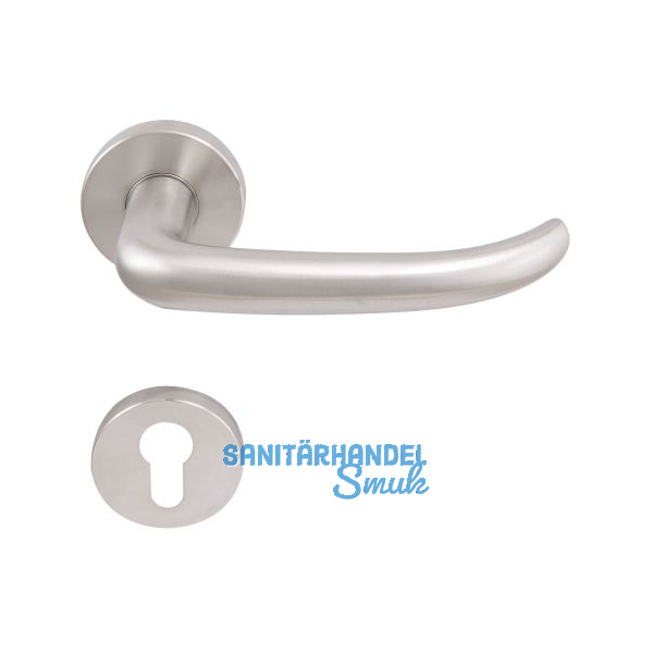 SOLIDO Dr�ckergarnitur BELFAST - auf Rosette PZ, 38 - 45, Edelstahl matt FH