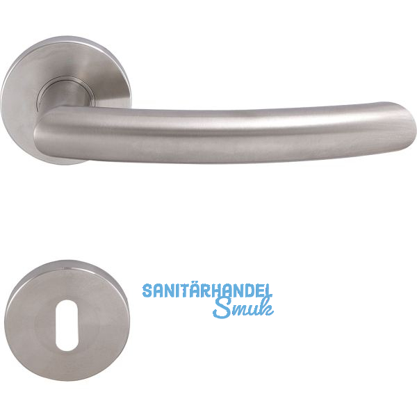 SOLIDO Dr�ckergarnitur HELSINKI - auf Rosette BB, 38 - 45, Edelstahl matt