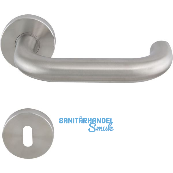 SOLIDO Dr�ckergarnitur TALIN - auf Rosette BB, 38 - 45, Edelstahl matt