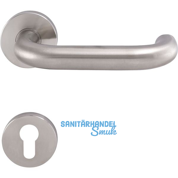 SOLIDO Dr�ckergarnitur TALIN - auf Rosette PZ, 38 - 45, Edelstahl matt