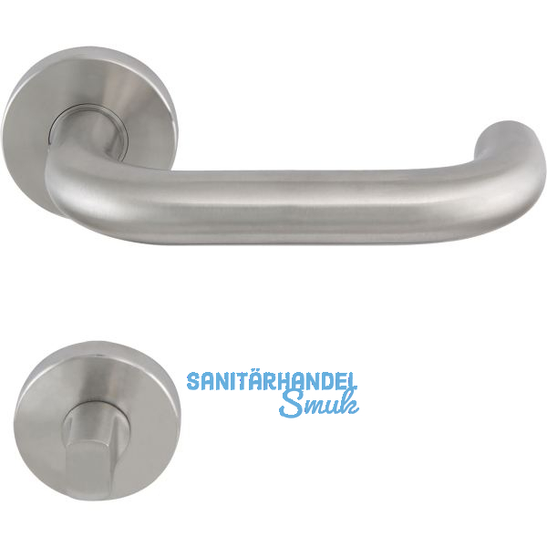 SOLIDO FH-Dr�ckergarnitur TALIN - auf Rosette WC, 38 - 45, Edelstahl matt