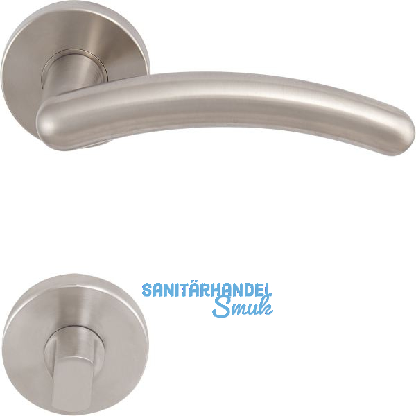 SOLIDO Dr�ckergarnitur GENF - auf Rosette WC, vernickelt matt