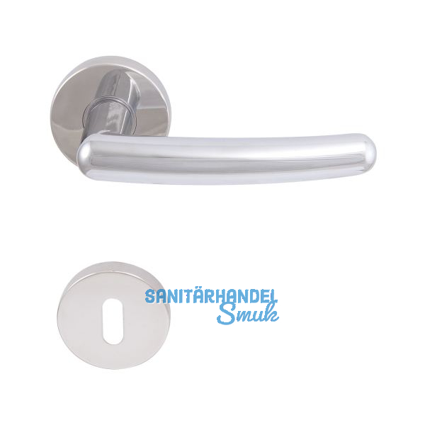 SOLIDO Dr�ckergarnitur PRAG - auf Rosette BB, verchromt